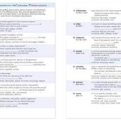 Vocabulary workshop level c unit 4 answers