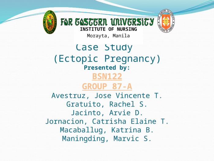 Hesi case study ectopic pregnancy