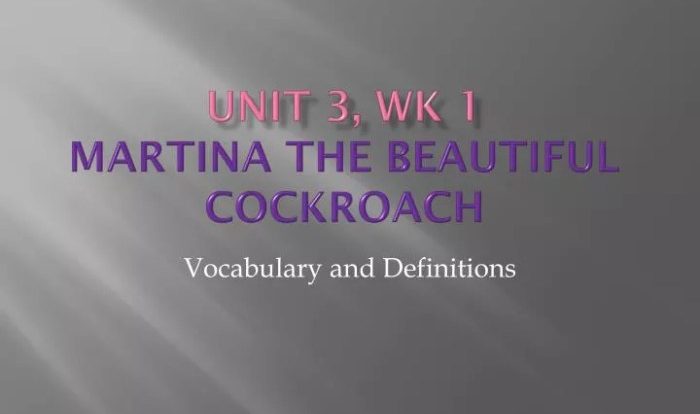 Martina the beautiful cockroach pdf