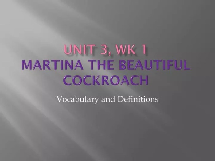 Martina the beautiful cockroach pdf