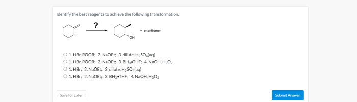 Identify the best reagents to achieve the following transformation: