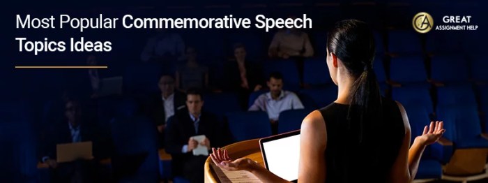 Speech commemorative examples sample event pdf