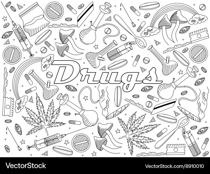 Toxicology drug classification coloring sheet