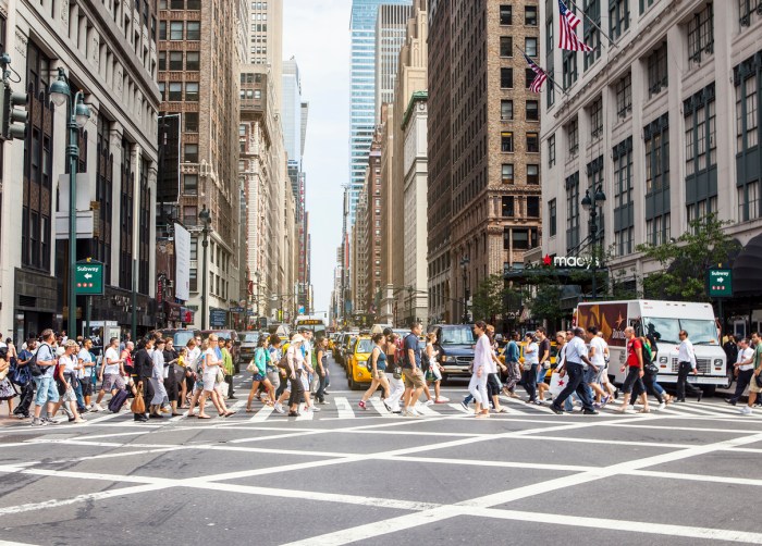 Collisions with pedestrians occur most often at intersections